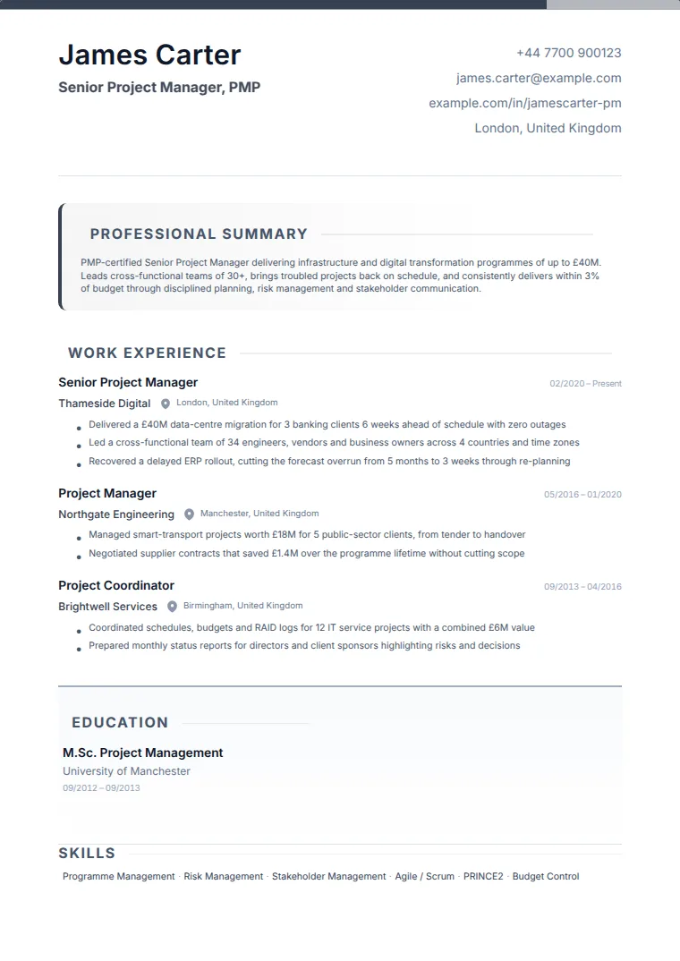 Minimal Elegant CV template with a sample CV